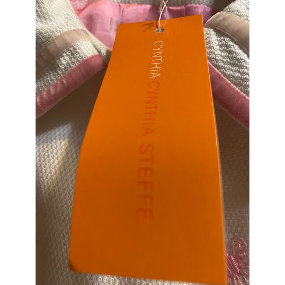 Cynthia Steffe Womens M Floral Embroidered Jacket Cream Pink NWT - Picture 7 of 8